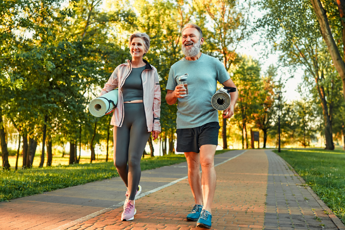 senior-couple-walking-outdoor-fitness